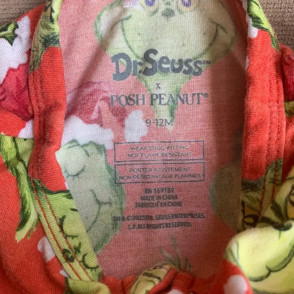 Posh Peanut Grinch Print Bamboo Zippy